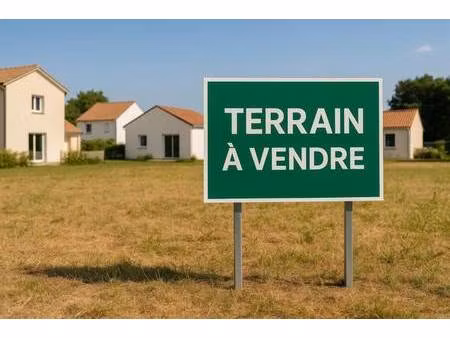 terrain constructible viabilisé à vendre