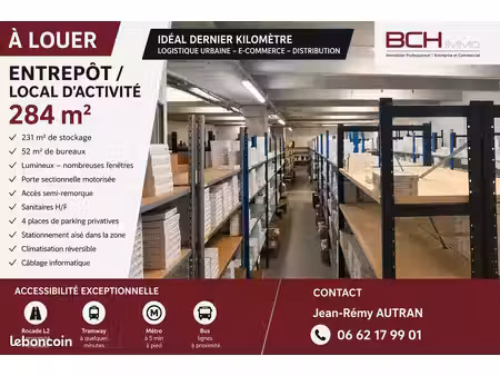 local industriel 284 m²