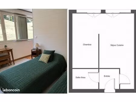 appartement 30m2.lelex (monts jura) avec vue sur pistes