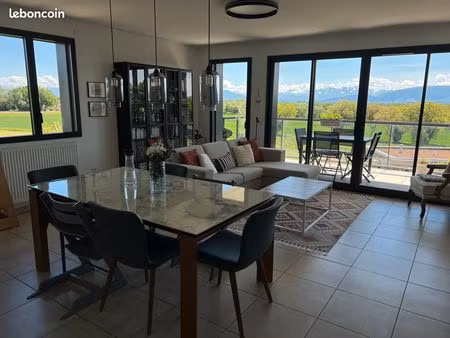 à vendre – appartement t4 traversant – 85m² – vue imprenable sur le mont-blanc