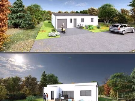 terrain avec maison neuve à vendre