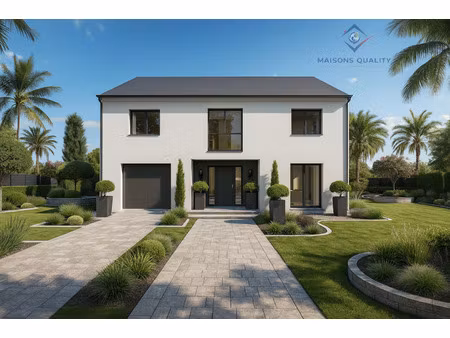 terrain avec maison neuve à vendre