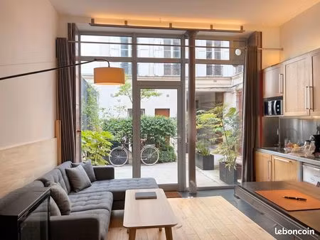 bureau / local professionnel de caractère – 44 m² – calme sur cour – paris 10e – gare du n