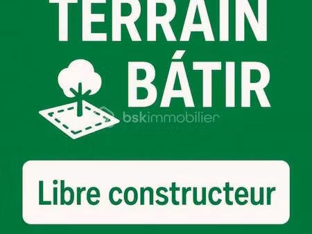 terrain constructible viabilisé à vendre