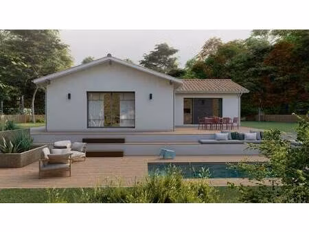 terrain avec maison neuve à vendre