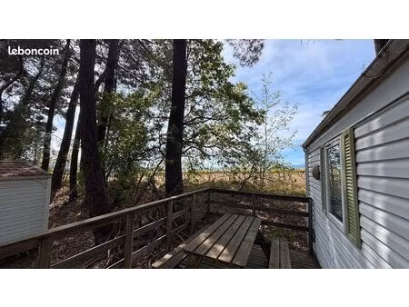 parcelle dans un parc résidentiel avec mobil home d'occasion