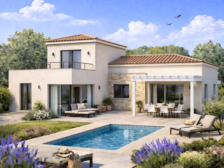 terrain avec maison neuve à vendre