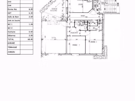 appartement 3 pièces 68 m²