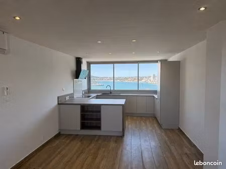 t3 69 m² entièrement refait à neuf – vue mer 2 côtés – ascenseur – grande cave - parking p