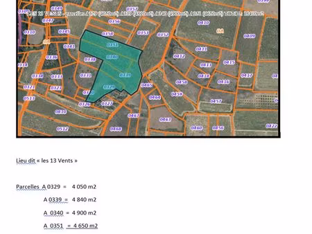 vente terrain agricole