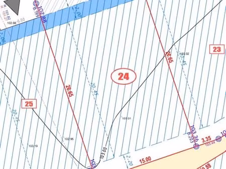 terrain 445 m² quevert