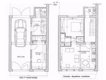 imm de rapport. 4 logements. 3 reconnus.