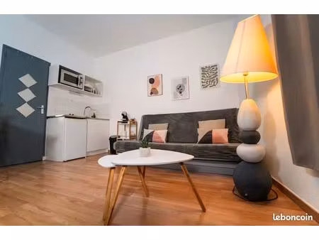location t1 bis meublé et équipé gare st roch