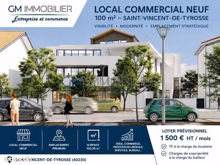 local commercial 100 m² saint-vincent-de-tyrosse