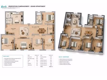 appartement 5 pièces 157 m²