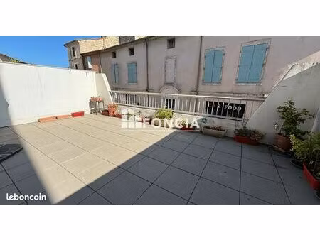 lunel appartement t2 bis de 54 m2 avec terrasse de 37 m2