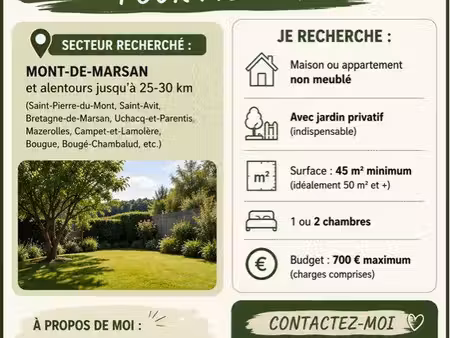 recherche appartement / maison