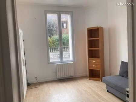 studio – t1 meublé de 24 m² – rez-de-chaussée avec jardin (maisons-alfort)
