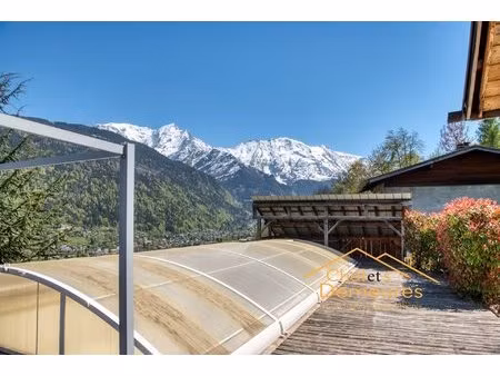 ferme + chalet face au mont blanc