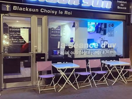 fonds de commerce à vendre – salon de bronzage black sun – choisy-le-roi