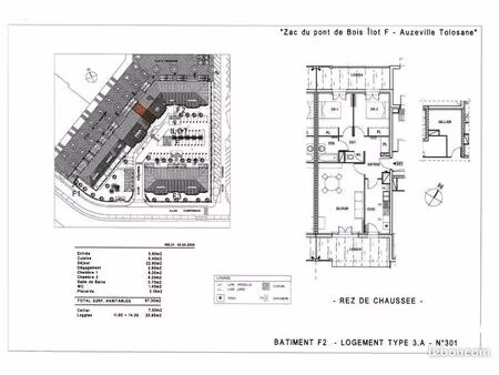 appartement 3 pièces 67 m²