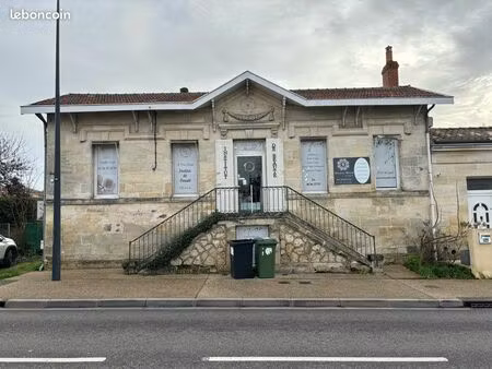 maison bourgeoise en pierre / local commercial – 100 m² – blanquefort centre