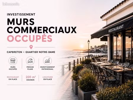 murs commerciaux 200 m² capbreton
