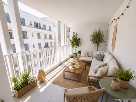 t3 de 73 m2 avec terrasse et box - marseille 13002 euromédit