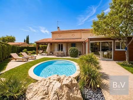 villa familiale de 156 m² avec piscine  sans vis-à-vis  à 15 min de toulouse