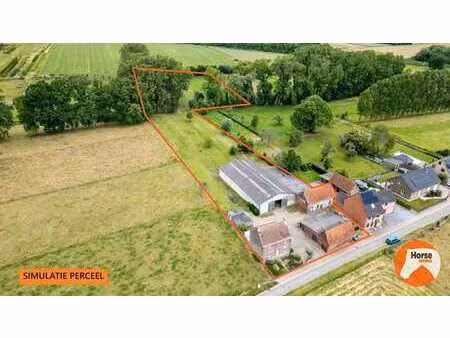 erpe-mere - charmante hoeve met ruime loods op 1 33ha
