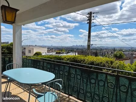 maison individuelle 122 m² – vue panoramique exceptionnelle sur paris – terrain 460 m² – a