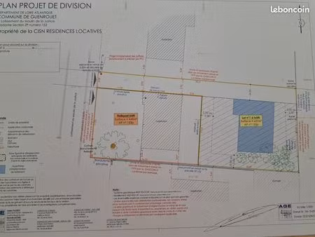 terrain 621 m² guenrouet