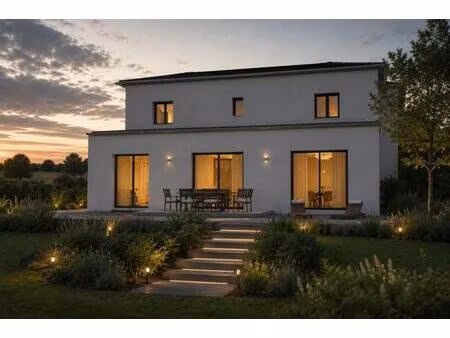 terrain avec maison neuve à vendre