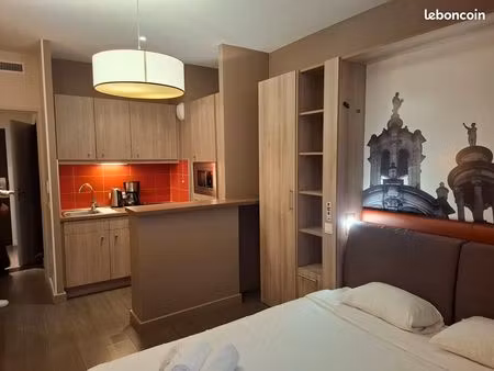 t1 meublé 26m² rives orne avec eau+élec
