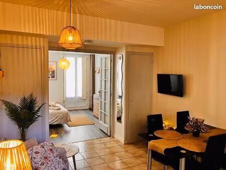 direct particulier – t2 – totalement meublé  équipé et décoré à neuf