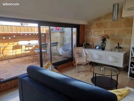 t1 bis calme et lumineux aux chartrons avec terrasse tropézienne