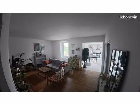 appartement 80m² avec jardin