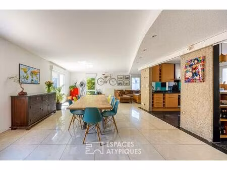 appartement type loft d'architecte avec jardin plein sud