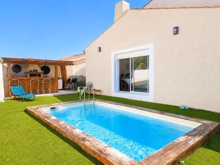 balaruc-le-vieux – villa familiale 128 m²  4 chambres  piscine  garage