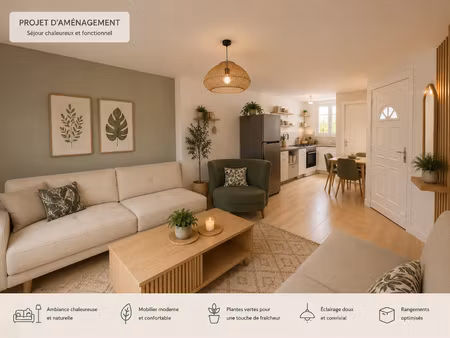 à vendre bel appartement t3 en plein coeur de ville  au cal