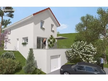 projet de construction d'une maison 97 m² avec un garage de 40 m2 sur un terrain à sainte-