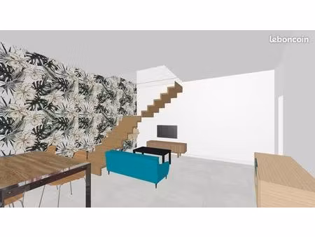 maison de ville à rénover - projet avec plan disponible