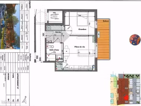 appartement 2 pièces 41 m²