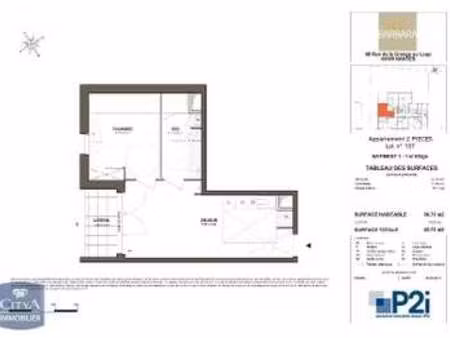 location appartement 2 pièces à nantes beaujoire - saint-joseph (44000) : à louer 2 pièces
