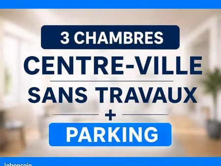 appartement 3 chambres patking