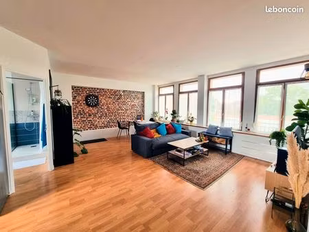 appartement type loft meublé – 2 chambres – quartier calme proche euratechnologies