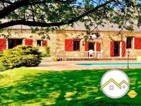 vente longère et corps de ferme piscine à ombrée d'anjou (49420) : à vendre piscine / 178m