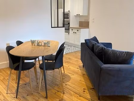 appartement haussmannien t3 57 m2 meublé à neuf
