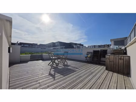 appartement f4 90m2 + terrasse/jardin en rooftop + 2 pl. de