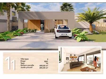 villa t4 moderne (lot n°11) avec jardin – baie-mahault